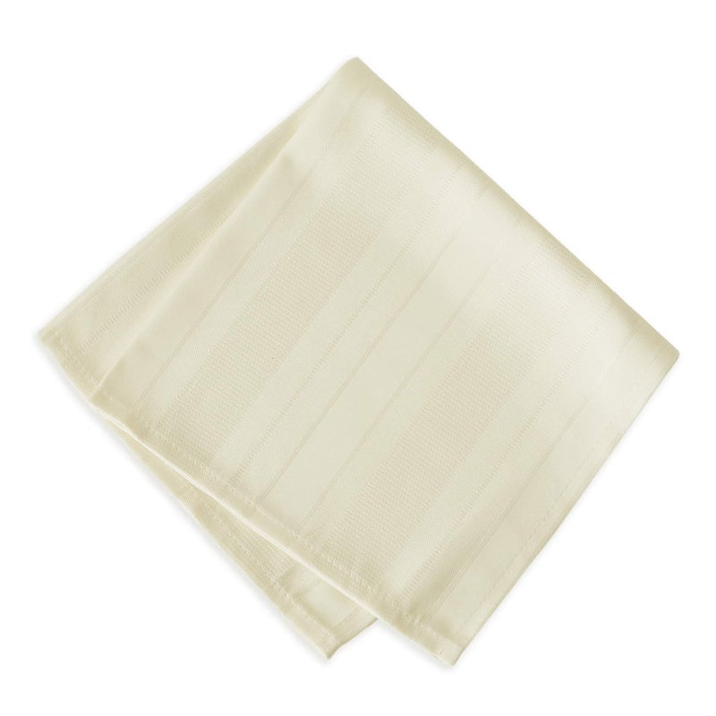 Newbridge 70 Inch Round Ivory Spring and Easter Fabric Tablecloth, Denley Satin Stripe, Heavy Weight No Iron Polyester Holiday Dining & Party Table Cover - Image 4